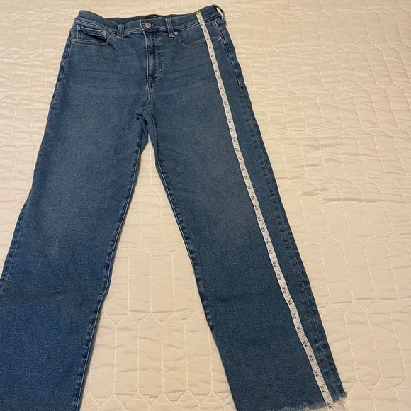 J Crew Stove Pipe Raw Hem Jean Size 29 - Picture 3 of 5